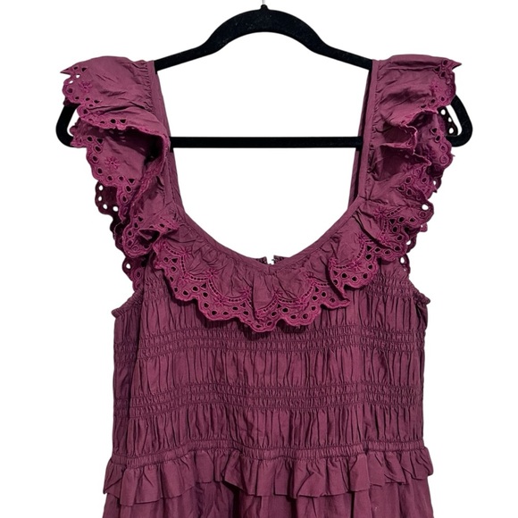 Madewell Lucie Embroidered Cotton Midi Dress - Picture 5 of 15